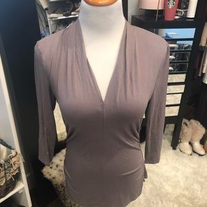 V-Neck Soft Purple Top